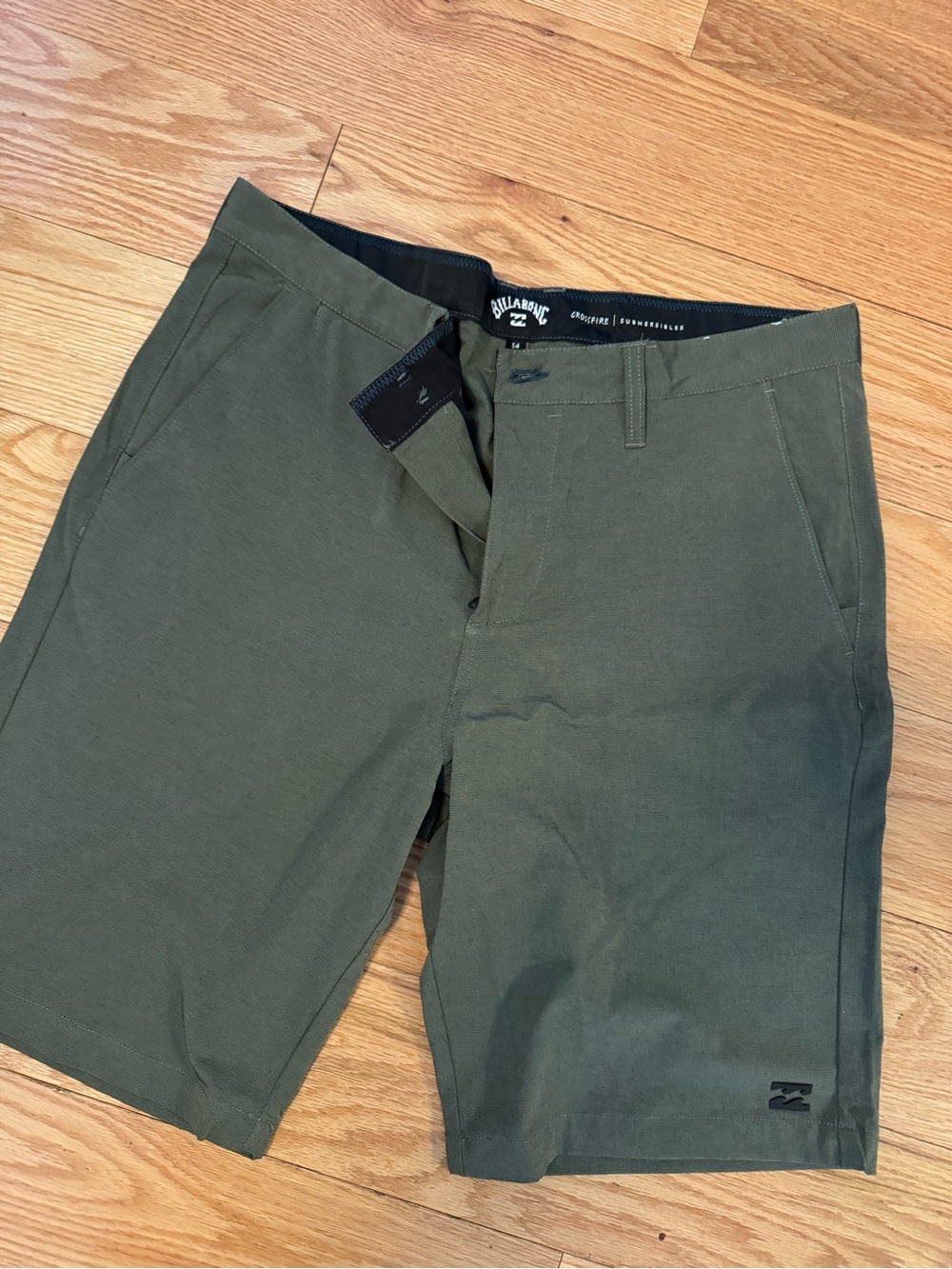 Billabong Crossfire Men's Olive Green Chino Shorts